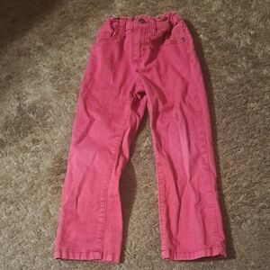 Wrangler Girls Red Pants, Size 5t, Adjustable Waist